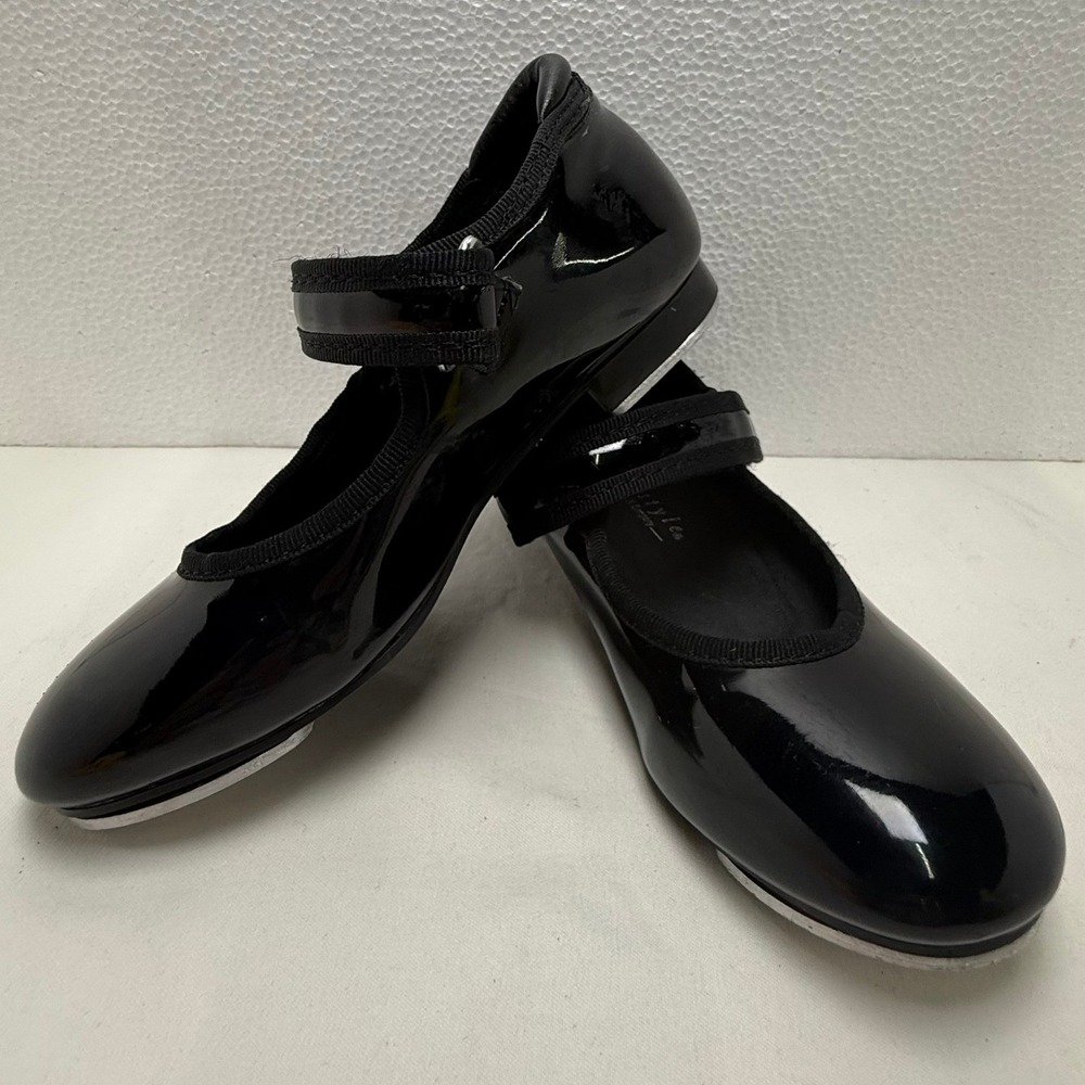 Freestyle‎ Tap Shoes Girls 10 Black Patent Mary Jane Dance Shoes